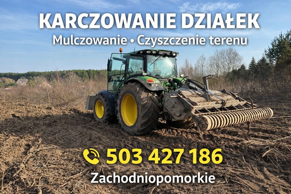 Karczowanie działek | Mulczowanie | Czyszczenie działki Szczecin