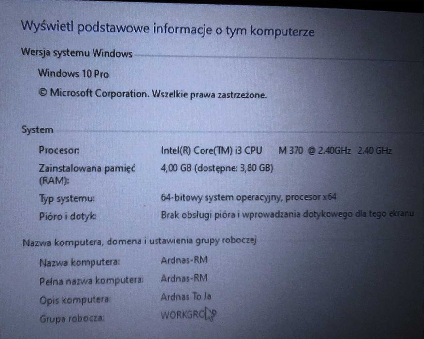 Laptop - RM Mobile ONE 310 - 15,6" - i3 - 4GB RAM - 128 GB SSD - WIN10