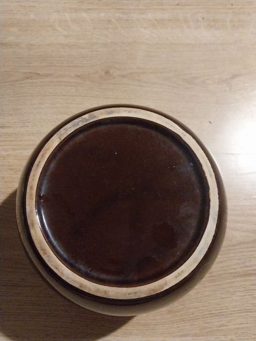 Ceramiczny kociołek PRL