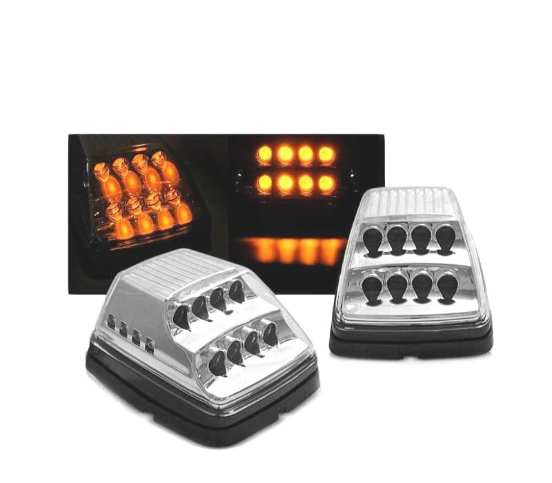 PISCAS LATERAIS MERCEDES CLASSE G W463 90-12 LED DINÂMICO CROMADO