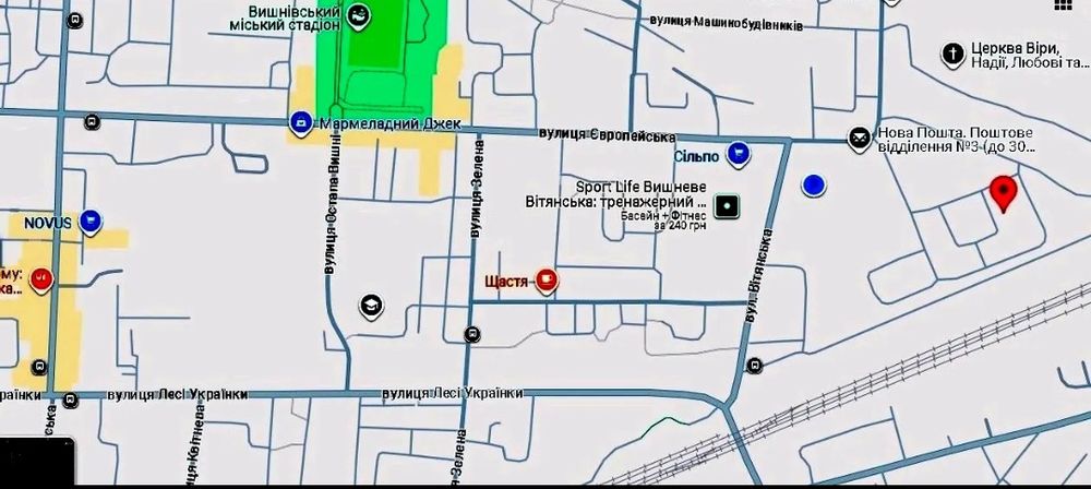 1 кімнатна квартира у Вишневому