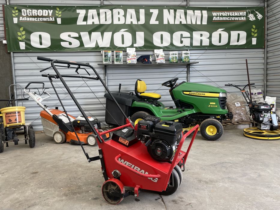 Areator tłoczkowy tłokowy wertykulator koparka wiertnica glebogryzarka