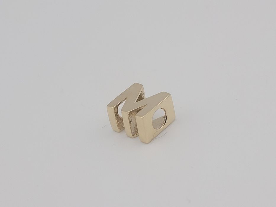 Nowy złoty charms złoto próba 585, literka M , literka W