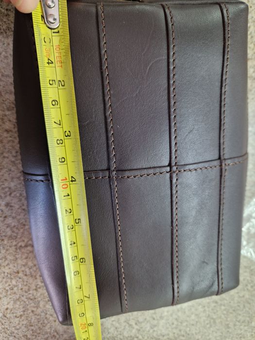 Продам кожанную мужскую барсетку+визитницу