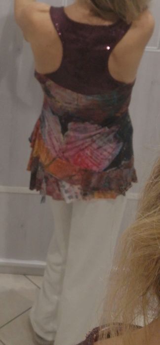 Desigual bluzka z cekinami 36/38