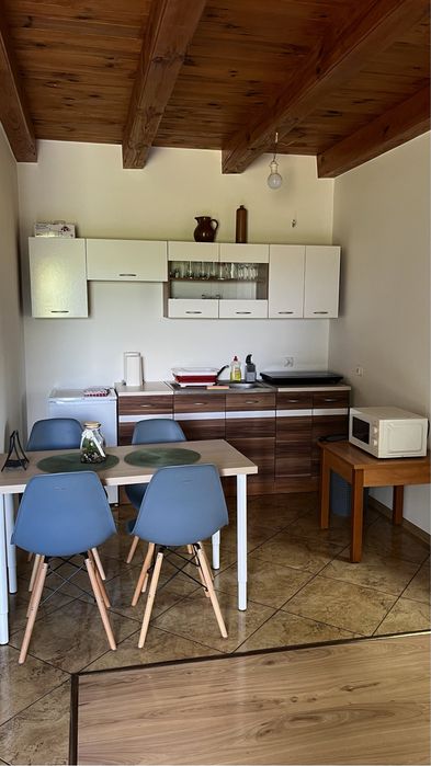 Domek nad stawem w okolicy Boszkowa