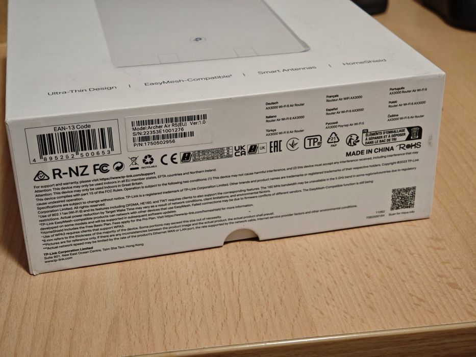 Новий! Tp-Link Archer Air R5 AX3000 Wi-Fi 6 MESH