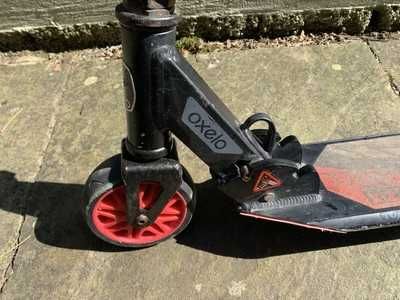 Trotinete Freestyle dobrável Oxelo DTX preto/vermelho