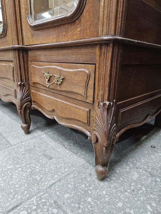 Stara dębowa szafa Ludwikowska Rocaille Francja /