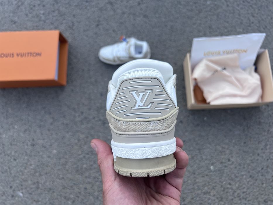 Кросівки Louis Vuitton Trainer Sneaker Beige 36-40. Луи Витон кроссовки.