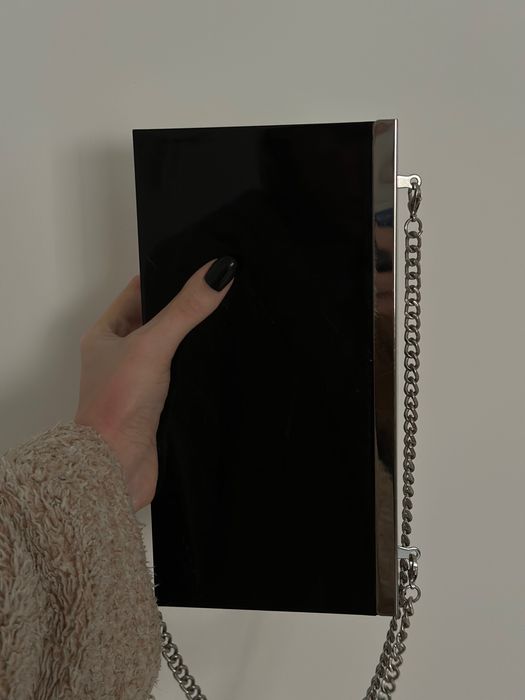 Сумка клатч Zara серебристый