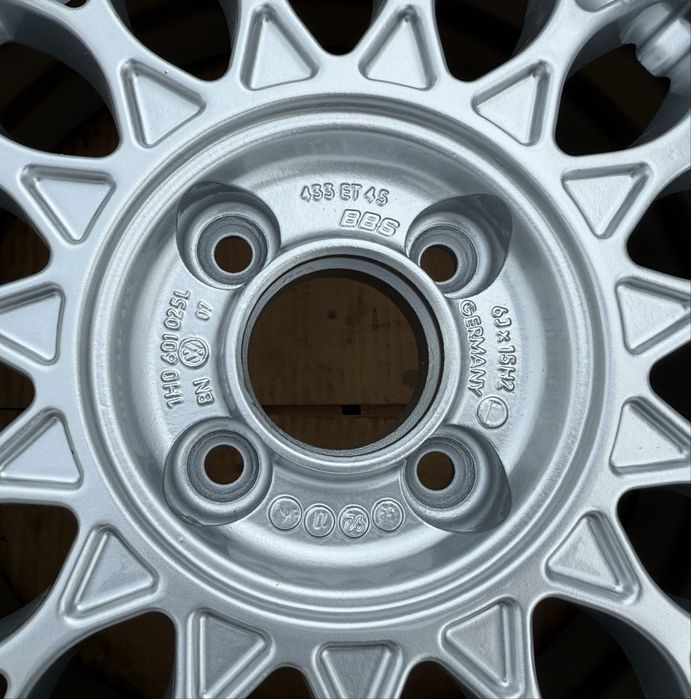 Felgi BBS GTI 4x100 15" 1H0 Golf Caddy Jetta Polo Scirocco