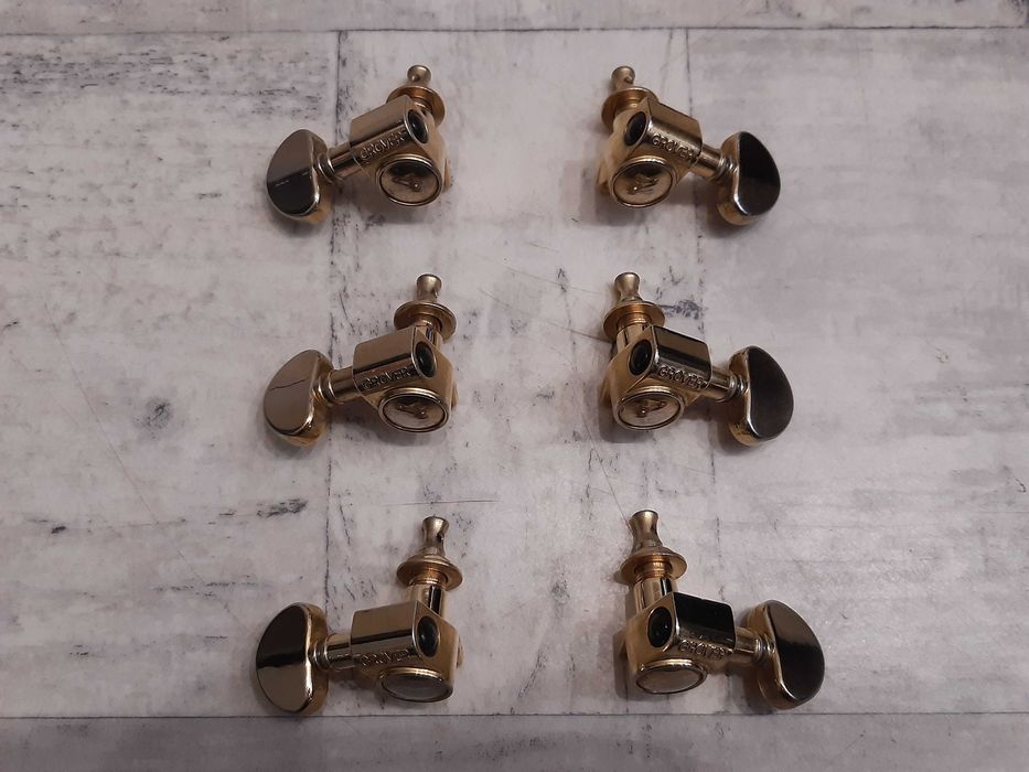 Klucze Gitarowe Grover Gold 3+3 Les Paul-SG- wysyłka lub dodam Gratis