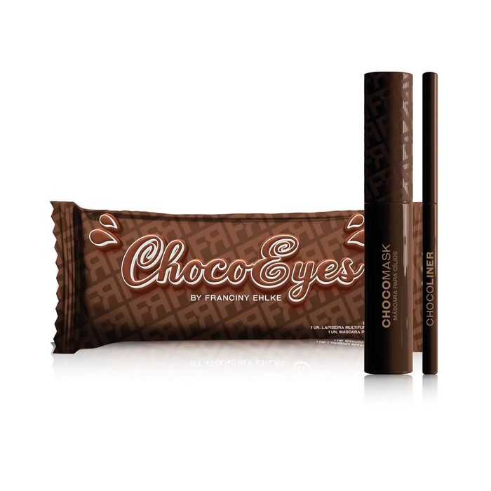 Kit Fran Chocoeyes Máscara Cilios E Lápis Multifuncional PRONTA ENTREGA