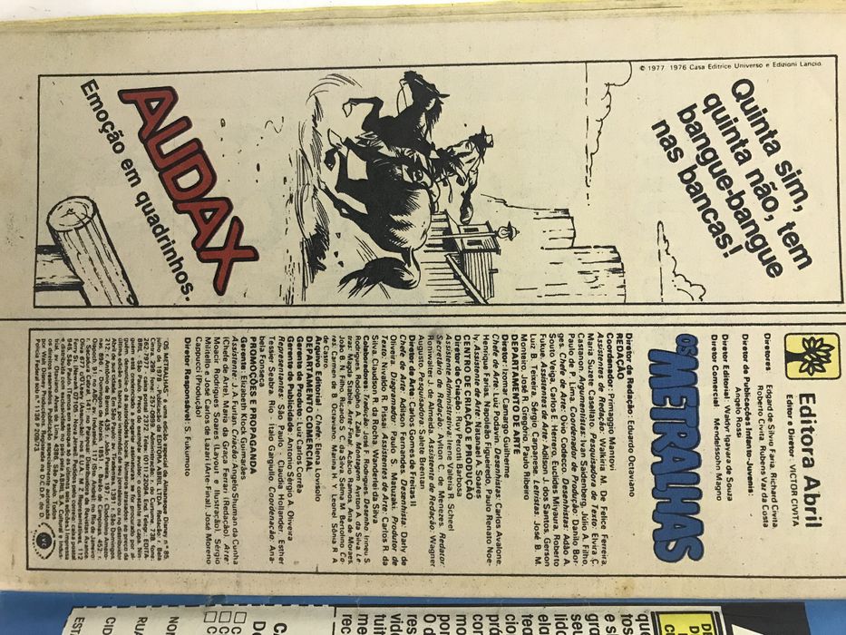 Edição BD - 85 revista Metralhas