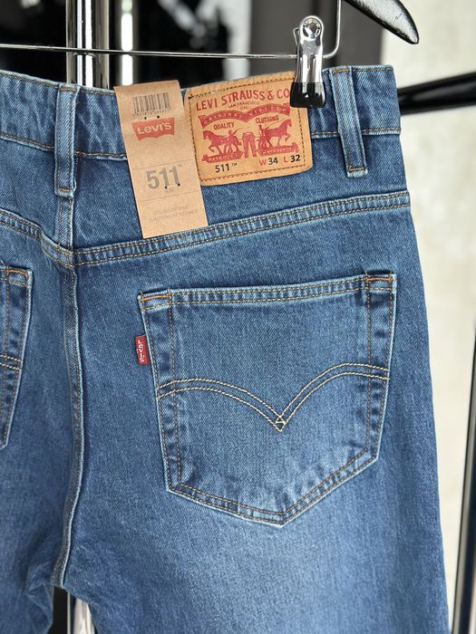 Оригінал 100% Преміум Levi’s 511 чоловічі джинси 34/32, 38/32
