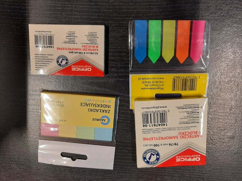 Artykuły szkolne, biurowe, papiernicze