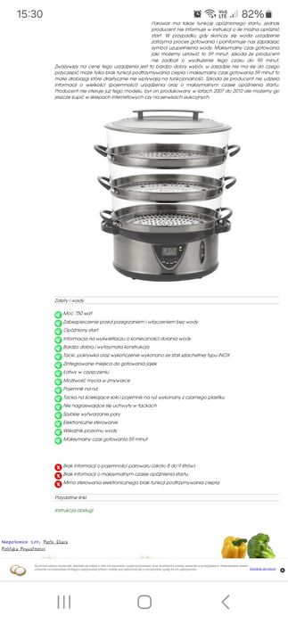 Parowar Clatronic DG 3083