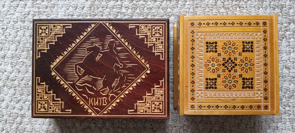 Шкатулки дерев'яні, ручна робота