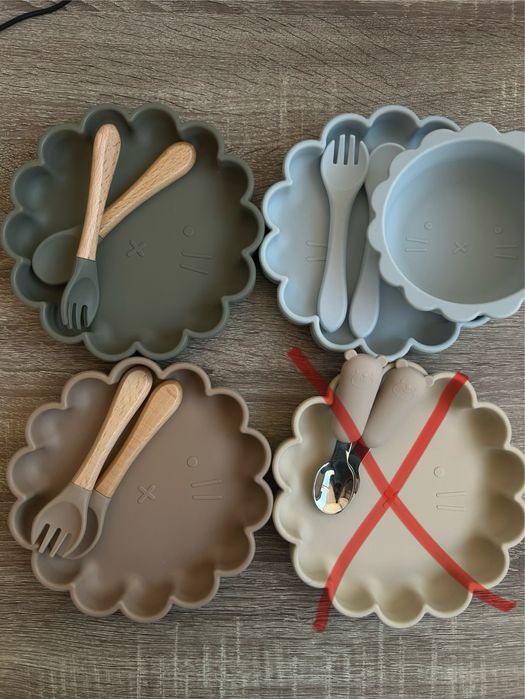 Дитячий посуд силіконовий