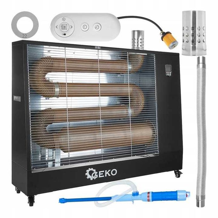 Nagrzewnica olejowa na podczerwień 16kw LCD TERMOSTAT PILOT + POMPKA