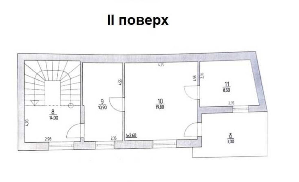 Терміново продається двоповерховий будинок у центрі міста по вул. Стрі
