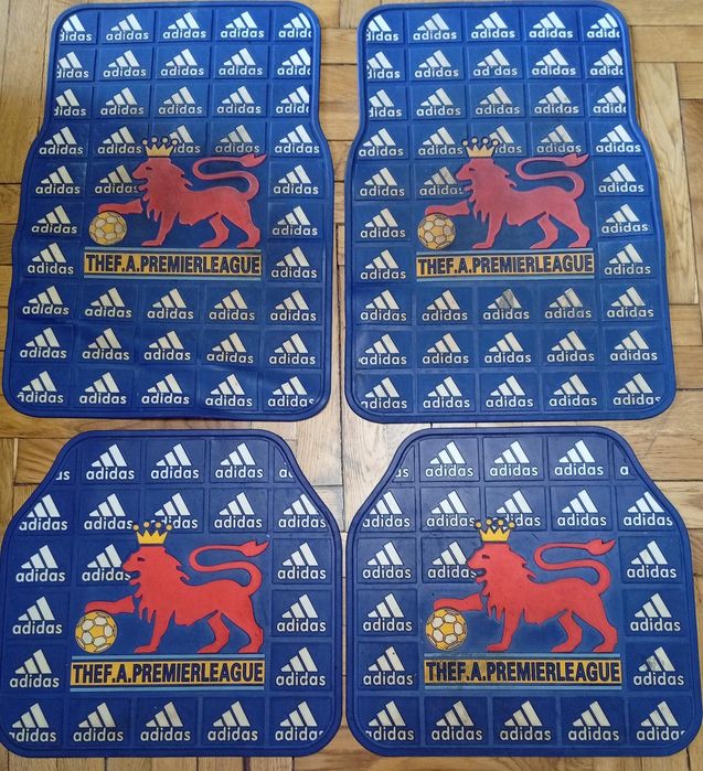 Вінтажні автомобільні килимки Adidas та символікою Прем'єр-ліги
