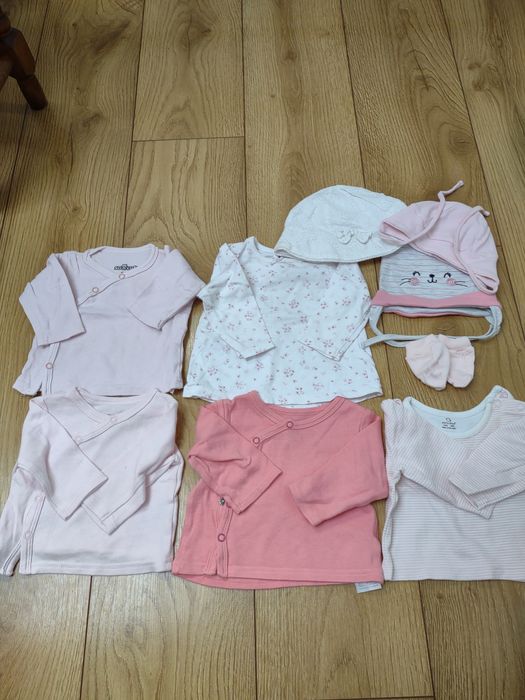 paka ubrań niemowlęcych dla dziewczynki