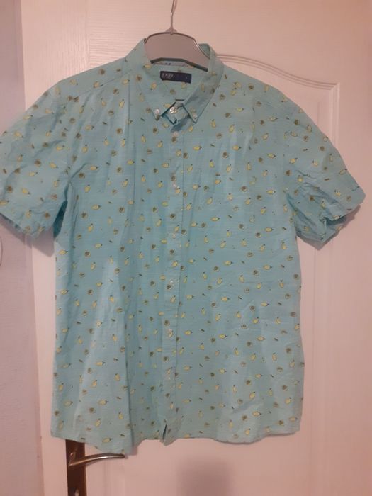 Koszula miętowa w cytrynki