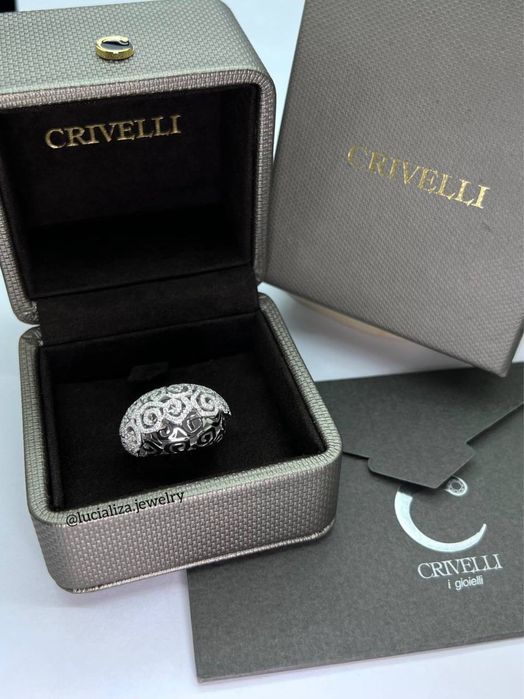Золотое Кольцо CRIVELLI Оригинал с бриллиантами