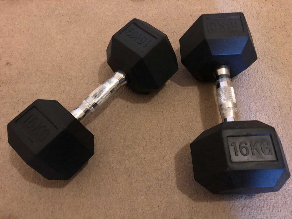 Zestaw hantli HEX 16kg 2x16kg
