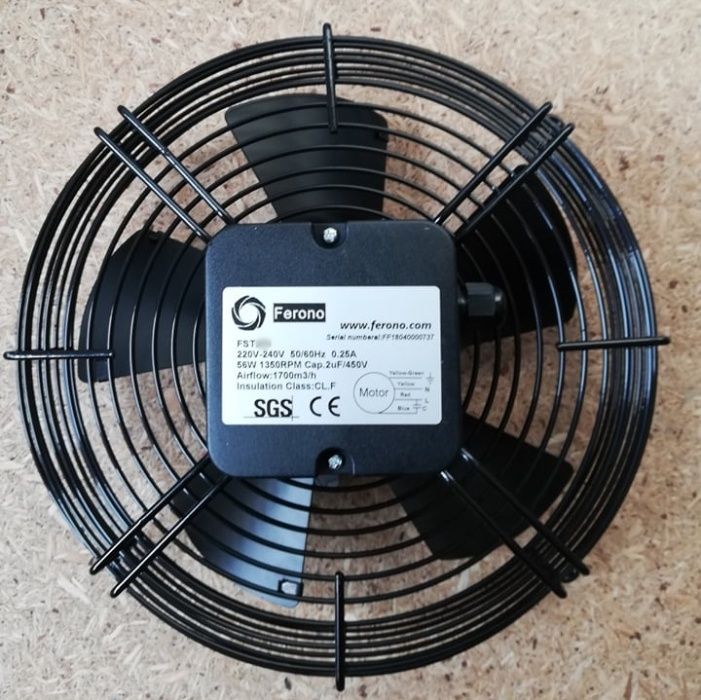 Wentylator Osiowy TŁOCZĄCY Z SIATKĄ FST300