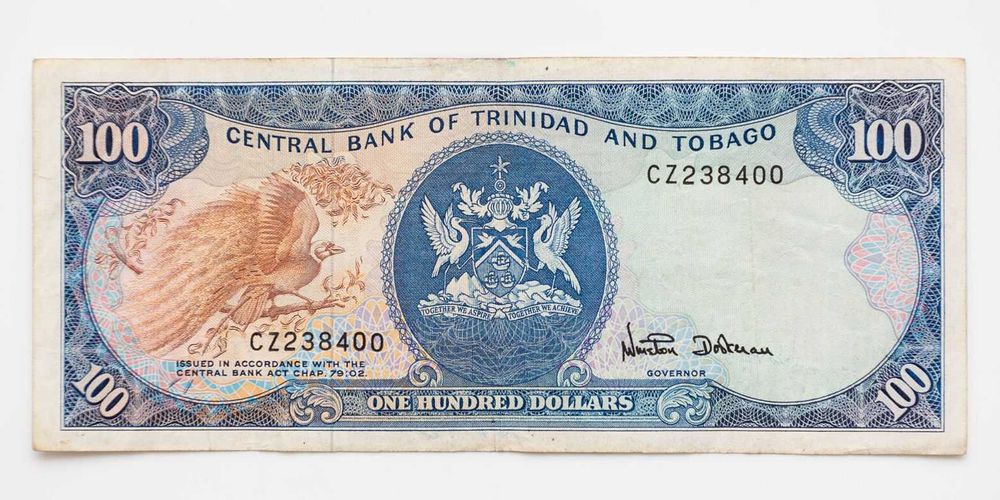 Trynidad i Tobago 100 dolarów 1979 P.40 Rzadki