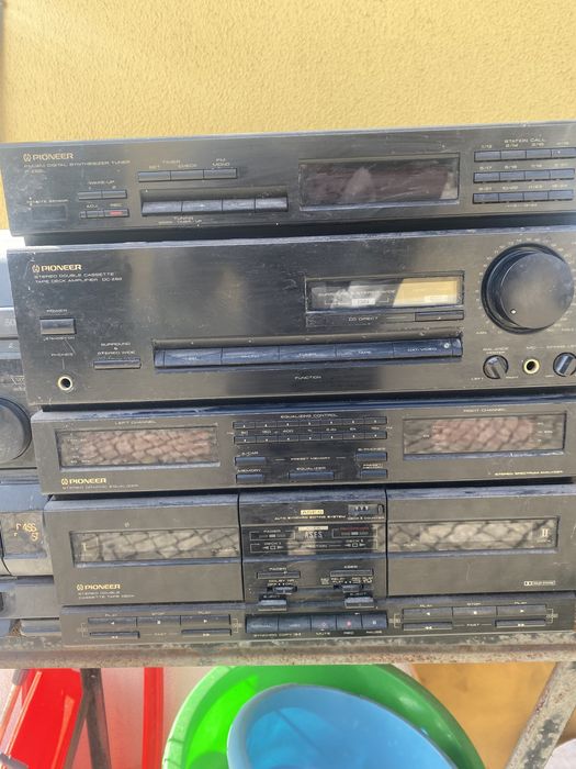 Aparelhagem Starlux e Pioneer Kit completo gira discos e stereo casset