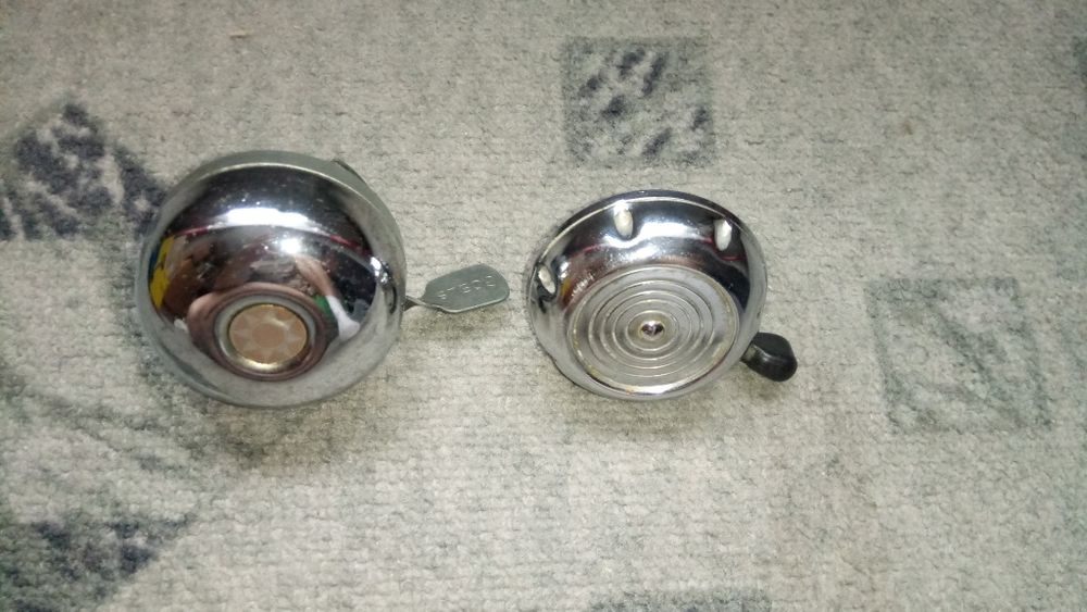 Dzwonek rowerowy Romet, Predom, Goels, dwa dzwonki na rower, PRL,retro