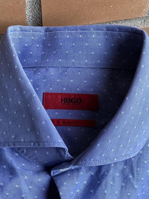Рубашка Hugo Boss оригінал L крапка