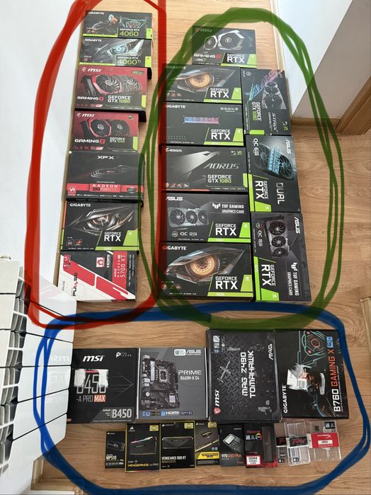 Pudełko po kartach graficznych RTX 2060 3060 3070 4060 GTX RX