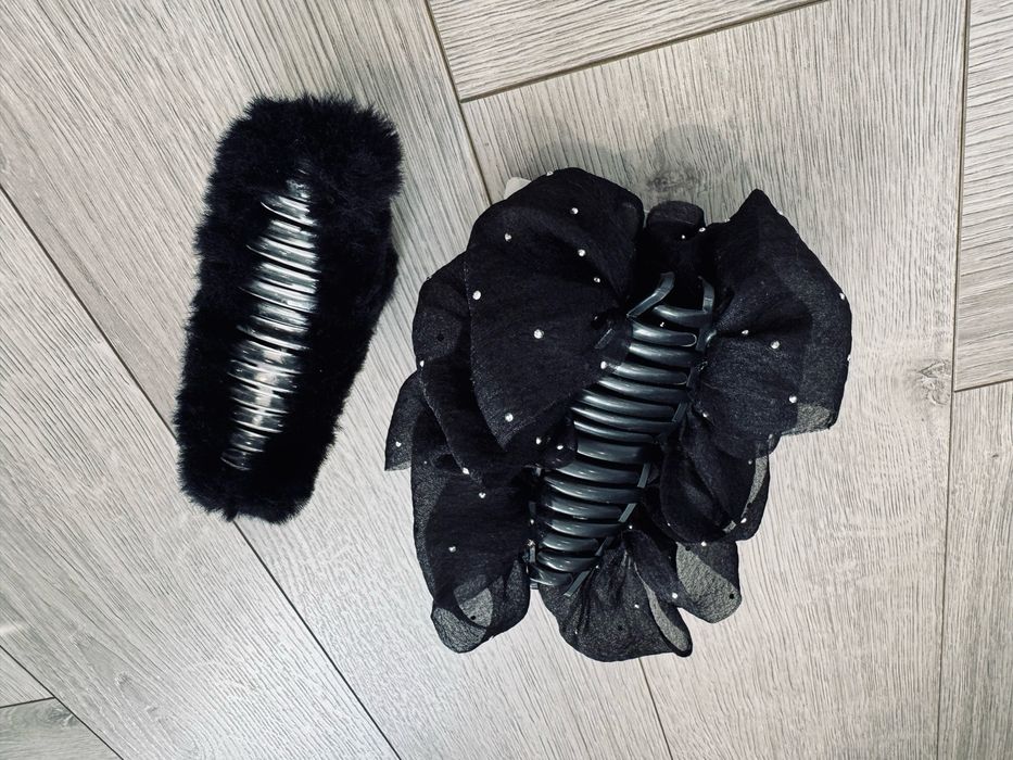 Klamra spinka elegancka blink blink futerkowa zestaw 2 szt