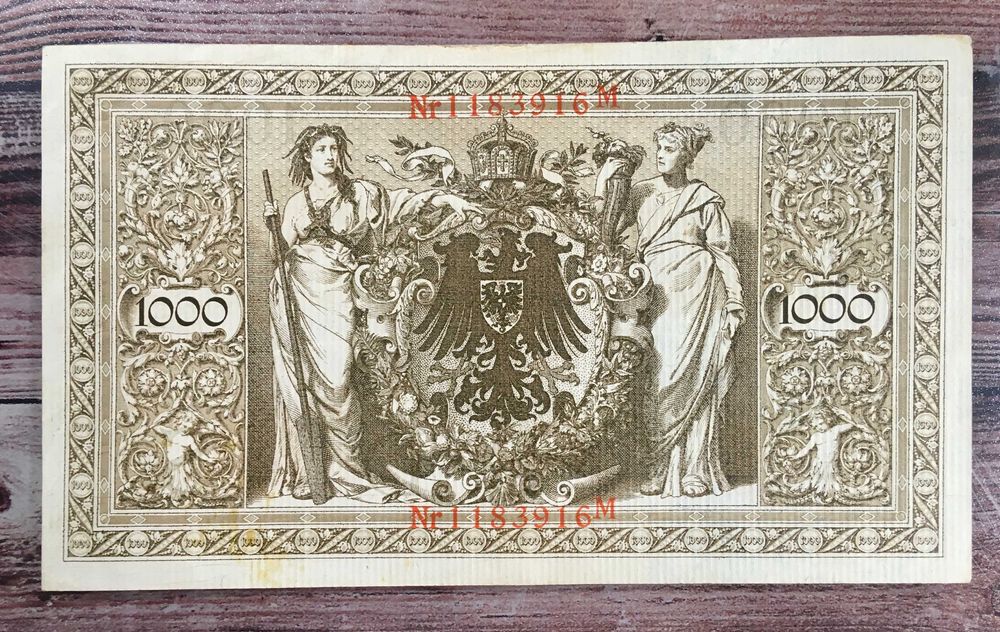 1000 marek (Reichsmark) 1910 - Cesarstwo Niemieckie - stan XF+ - #5
