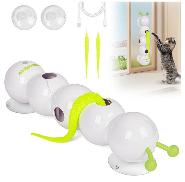 OSDUE inteligentna zabawka dla kota w kształcie gąsienicy
