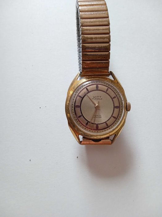 Zegarek Witt - szwajcarski - mechaniczny - 17 kamieni - platerowany
