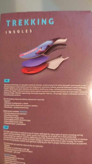 Wkładki do butów trekkingowych Kaps Trekking Insoles 38/40