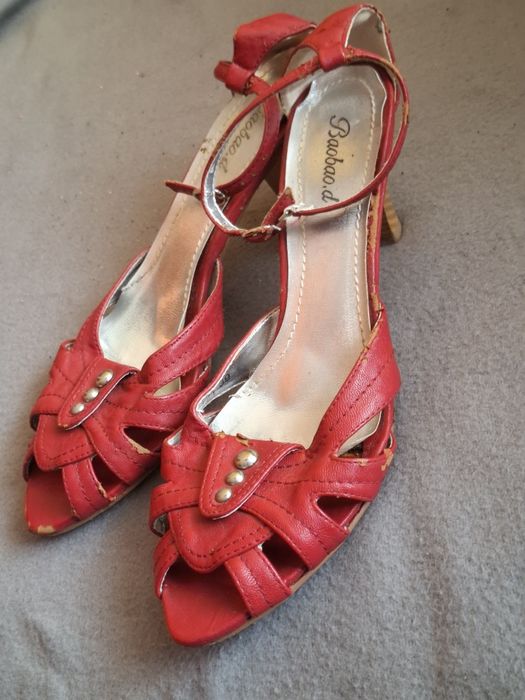 Buty na obcasie sandały Baobao.d rozmiar 39 czerwone