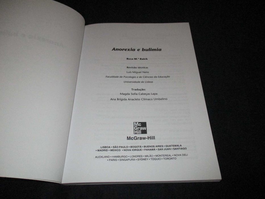 Livro Anorexia e Bulimia Rosa Raich Mcgraw Hill
