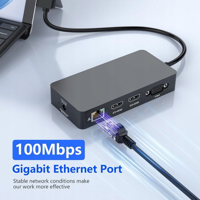 Microsoft Surface Dock 2, 12 w 1 potrójny wyświetlacz HDMI 4K + VGA
