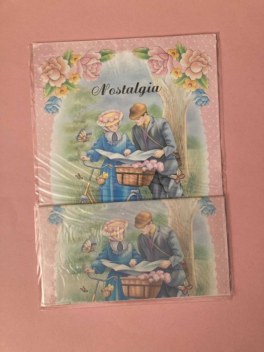 Conjuntos Papéis de Carta Perfumados Anos 80 muito bonitos