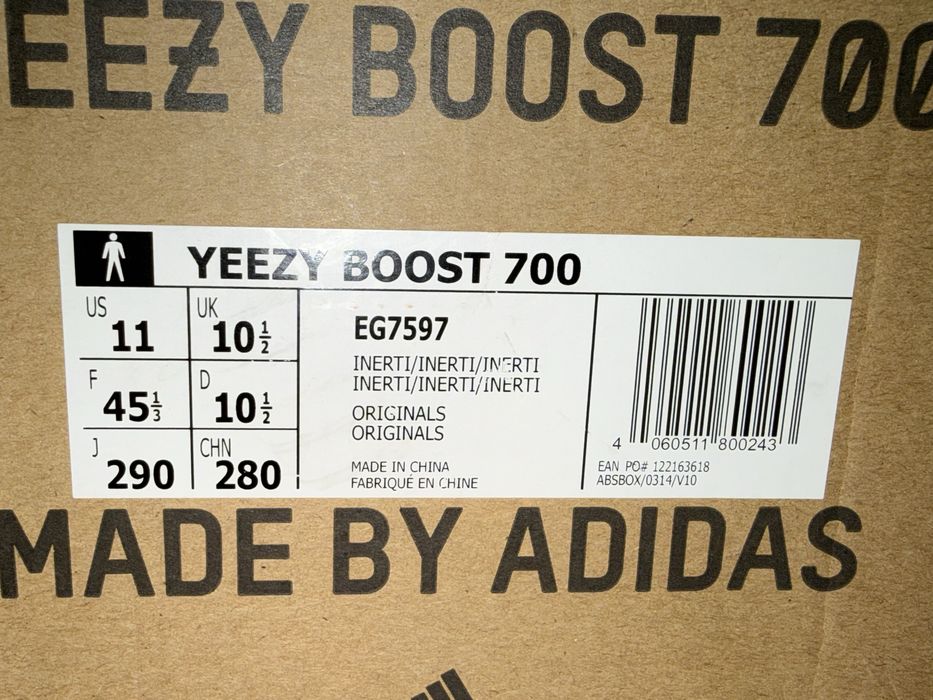 Кросівки Adidas Yeezy Boost 700 Inertia "Grey", оригінал