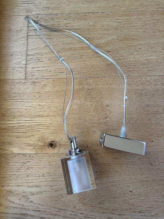Mark Slojd Sweden lampa wisząca pojedyncza sredbrna szkło