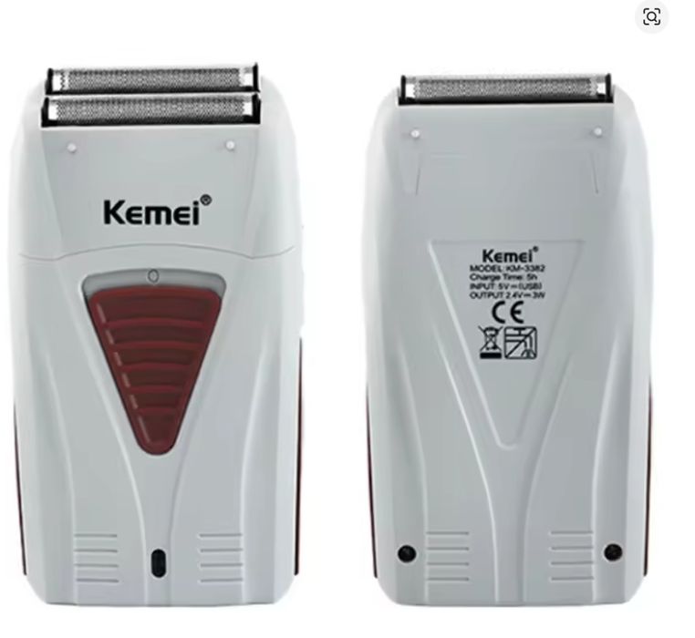 Kemei Golarka elektryczna akumulatorowa do włosów brody dla meżczyzn