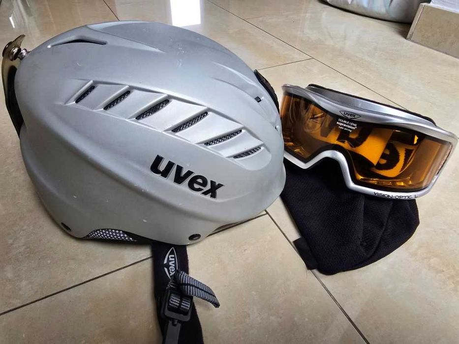 Kask narciarski Uvex rozm. M/L + gogle